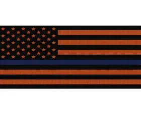 Under The Sun Inserts Black Orange Thin Blue Line Grill Inserts Jeep Wrangler JK 2008-2018