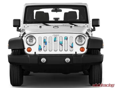 Jeep JK Grille Insert Butterfly Under The Sun Inserts - INSRT-BUTFLY-JK