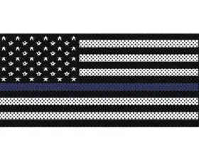 Jeep Wrangler Grill Inserts 07-18 JK Thin Blue Line Black And White Under The Sun Inserts