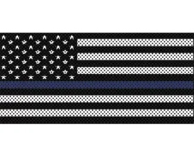 Jeep Gladiator Grill Inserts 2020-Present Gladiator Thin Blue Line Black And White Under The Sun Inserts
