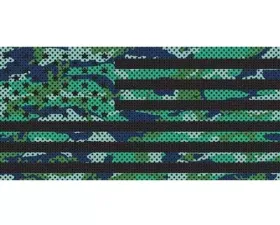 Jeep Wrangler Grill Inserts 2018-Present JL Blue Green Camo Stars And Stripes Under The Sun Inserts