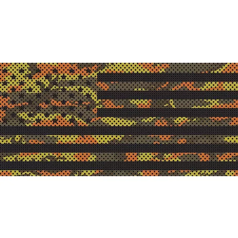 Jeep Gladiator Grill Inserts 2020-Present Gladiator Fall Colors Camo Stars And Stripes Under The Sun Inserts - INSRT-CAMOFALL-JT