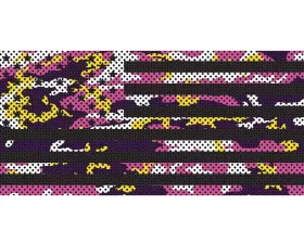 Jeep Gladiator Grill Inserts 2020-Present Gladiator Purple, Pink And Yellow Camo Stars And Stripes Under The Sun Inserts