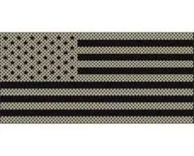 Under The Sun Inserts Desert Tan Old Glory Black Stars And Stripes Grill Inserts Jeep Wrangler JK 2007-2018