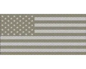 Jeep Wrangler Grill Inserts 07-18 JK Desert Tan Old Glory White Stars And Stripes Under The Sun Inserts
