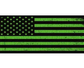 Under The Sun Inserts Distressed Black Green Grill Inserts Jeep Wrangler JL | Gladiator 2018+