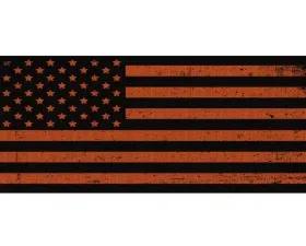 Under The Sun Inserts Distressed Black Orange Grill Inserts Jeep Wrangler JK 2008-2018