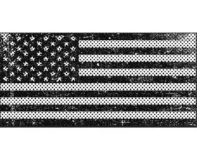 Jeep Wrangler Grill Inserts 07-18 JK Distressed Black And White Under The Sun Inserts