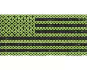 Jeep Wrangler Grill Inserts 07-18 JK Distressed Lime Green Under The Sun Inserts