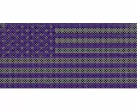 Jeep Gladiator Grill Inserts 2020-Present Gladiator Distressed Purple and Silver Under The Sun Inserts