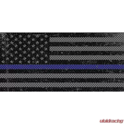 Jeep Gladiator Grill Inserts 2020-Present Gladiator Distressed Thin Blue Line Under The Sun Inserts - INSRT-DTRTBL-JT