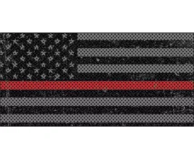 Jeep Gladiator Grill Inserts 2020-Present Gladiator Distressed Thin Red Line Under The Sun Inserts