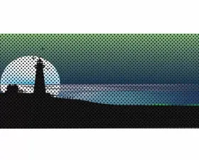 Jeep Gladiator Grill Inserts 2020-Present Gladiator Endless Summer Blue Green Light House Under The Sun Inserts