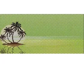 Under The Sun Inserts Endless Summer Hyper Green Palm Tree Grill Inserts Jeep Wrangler JK 2007-2018