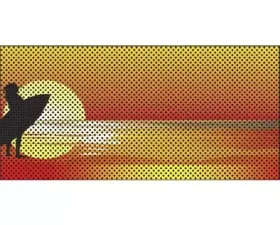 Under The Sun Inserts Endless Summer Orange Surfer Girl Grill Inserts Jeep Wrangler JK 2007-2018