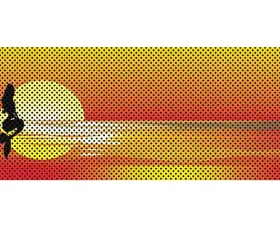 Jeep Gladiator Grill Inserts 2020-Present Gladiator Endless Summer Orange Mermaid Under The Sun Inserts