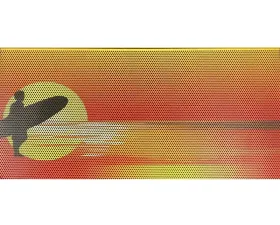 Jeep Gladiator Grill Inserts 2020-Present Gladiator Endless Summer Orange Surfer Male Under The Sun Inserts