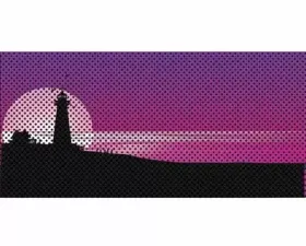 Under The Sun Inserts Endless Summer Purple Light House Grill Inserts Jeep Wrangler JL 2018+