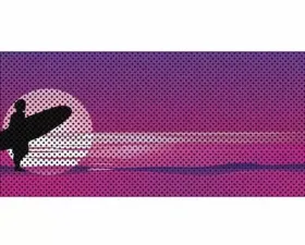 Jeep Wrangler Grill Inserts 07-18 JK Endless Summer Purple Surfer Male Under The Sun Inserts