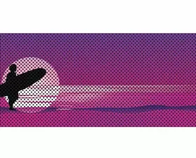 Jeep Gladiator Grill Inserts 2020-Present Gladiator Endless Summer Purple Surfer Male Under The Sun Inserts