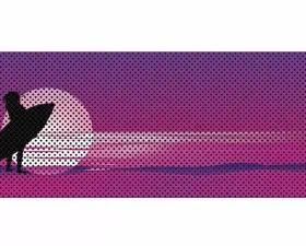 Jeep Gladiator Grill Inserts 2020-Present Gladiator Endless Summer Purple Surfer Girl Under The Sun Inserts
