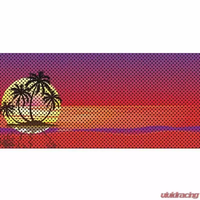 Jeep Gladiator Grill Inserts 2020-Present Gladiator Endless Summer Red Palm Tree Under The Sun Inserts - INSRT-ESRPT-JT