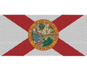 Jeep Gladiator Grill Inserts 2020-Present Gladiator Florida State Flag Under The Sun Inserts