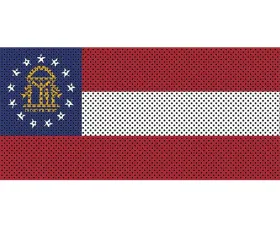 Jeep Gladiator Grill Inserts 2020-Present Gladiator Georgia State Flag Under The Sun Inserts