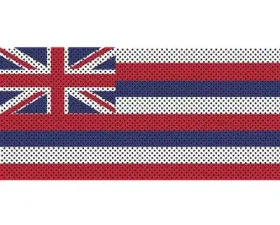 Jeep Wrangler Grill Inserts 2018-Present JL Hawaii State Flag Under The Sun Inserts