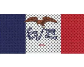 Jeep Wrangler Grill Inserts 07-18 JK Iowa State Flag Under The Sun Inserts