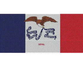 Jeep Gladiator Grill Inserts 2020-Present Gladiator Iowa State Flag Under The Sun Inserts