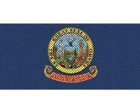 Jeep Gladiator Grill Inserts 2020-Present Gladiator Idaho State Flag Under The Sun Inserts