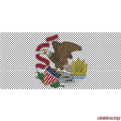 Jeep Gladiator Grill Inserts 2020-Present Gladiator Illinois State Flag Under The Sun Inserts - INSRT-IL-JT