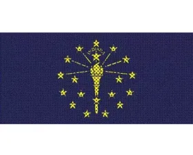 Jeep Wrangler Grill Inserts 2018-Present JL Indiana State Flag Under The Sun Inserts