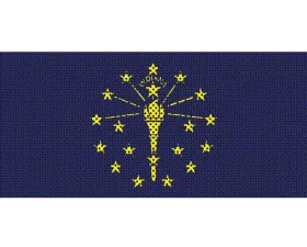 Jeep Gladiator Grill Inserts 2020-Present Gladiator Indiana State Flag Under The Sun Inserts
