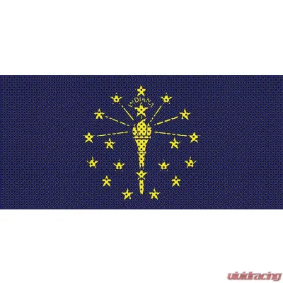 Jeep Gladiator Grill Inserts 2020-Present Gladiator Indiana State Flag Under The Sun Inserts - INSRT-IN-JT