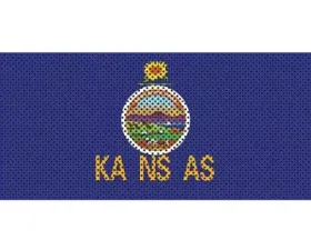 Jeep Wrangler Grill Inserts 07-18 JK Kansas State Flag Under The Sun Inserts