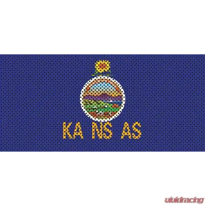 Jeep Gladiator Grill Inserts 2020-Present Gladiator Kansas State Flag Under The Sun Inserts - INSRT-KS-JT
