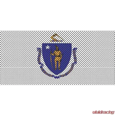 Jeep Gladiator Grill Inserts 2020-Present Gladiator Massachusetts State Flag Under The Sun Inserts - INSRT-MA-JT