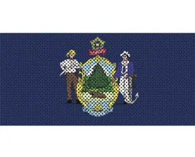 Jeep Gladiator Grill Inserts 2020-Present Gladiator Maine State Flag Under The Sun Inserts