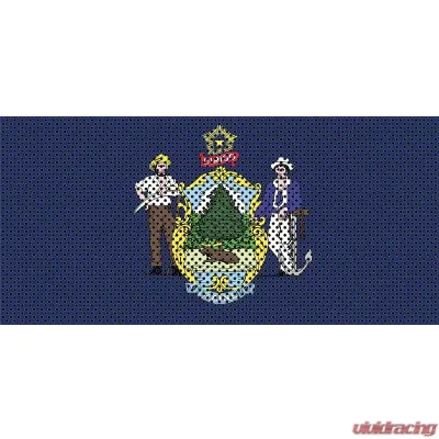 Jeep Gladiator Grill Inserts 2020-Present Gladiator Maine State Flag Under The Sun Inserts - INSRT-ME-JT