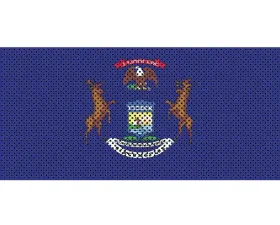 Jeep Gladiator Grill Inserts 2020-Present Gladiator Michigan State Flag Under The Sun Inserts