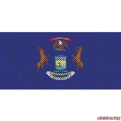 Jeep Gladiator Grill Inserts 2020-Present Gladiator Michigan State Flag Under The Sun Inserts - INSRT-MI-JT