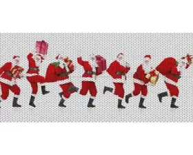 Jeep Wrangler Grill Inserts 07-18 JK So Many Santas Under The Sun Inserts