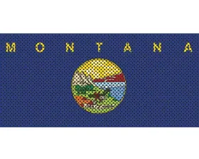 Jeep Gladiator Grill Inserts 2020-Present Gladiator Montana State Flag Under The Sun Inserts