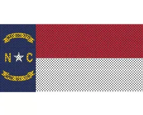Jeep Gladiator Grill Inserts 2020-Present Gladiator North Carolina State Flag Under The Sun Inserts