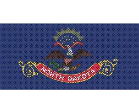 Jeep Gladiator Grill Inserts 2020-Present Gladiator North Dakota State Flag Under The Sun Inserts