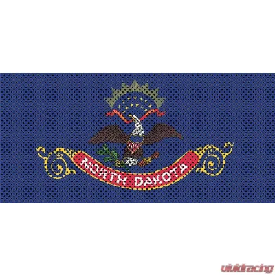 Jeep Gladiator Grill Inserts 2020-Present Gladiator North Dakota State Flag Under The Sun Inserts - INSRT-ND-JT