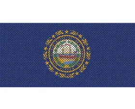 Jeep Gladiator Grill Inserts 2020-Present Gladiator New Hampshire State Flag Under The Sun Inserts