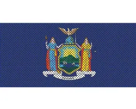 Jeep Gladiator Grill Inserts 2020-Present Gladiator New York State Flag Under The Sun Inserts